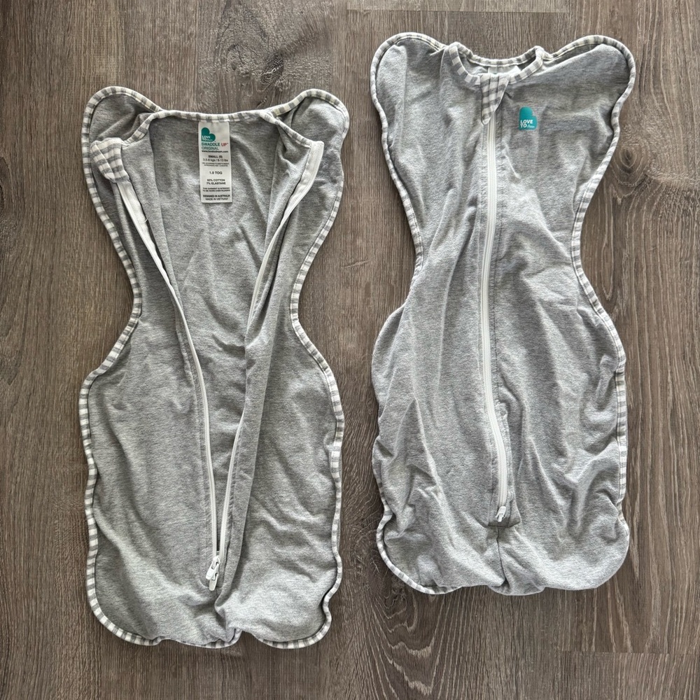 Love to Dream Light Gray Swaddle two (2)